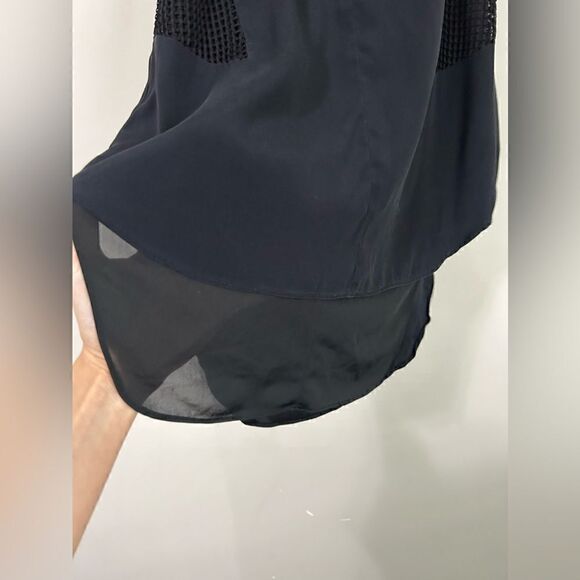 Rag & Bone Black Silk Sleeveless Blouse - Picture 6 of 6